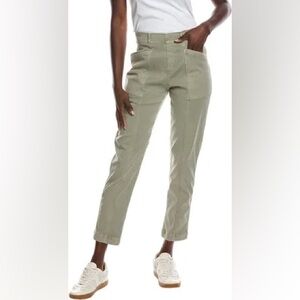 SPANX Stretch Twill Straight Leg Pants Green size XS